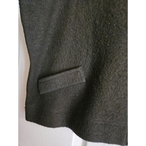 Tally Ho Dark Green 100% Wool Vest Zip-Up Womens 1X Vintage Sweater Cardigan - Picture 2 of 3